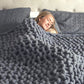 Valentine's day special combo (Two Love Pillows and one Chunky knit blanket)